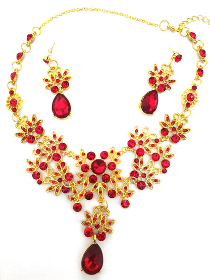 Butterfly Necklace Earrings Set