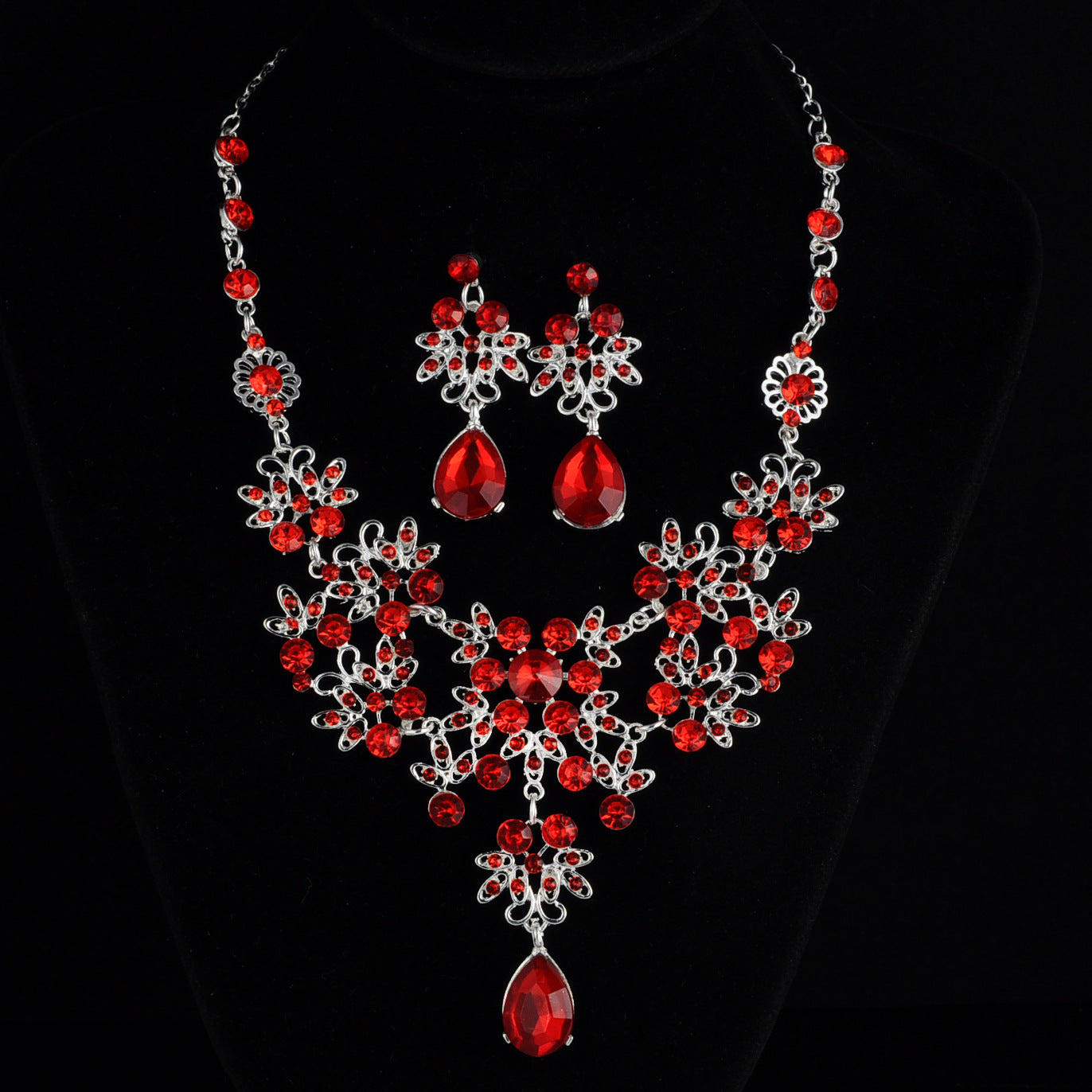 Butterfly Necklace Earrings Set