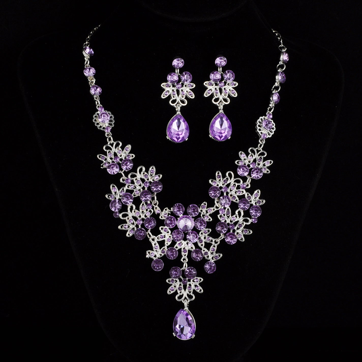 Butterfly Necklace Earrings Set