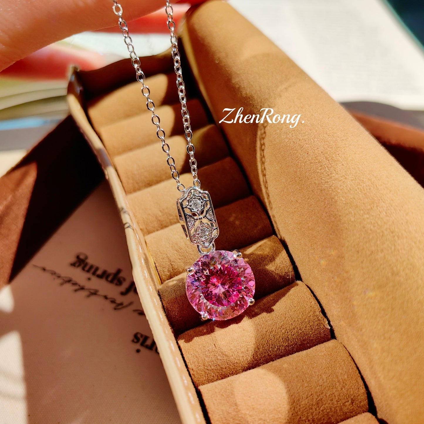 Colorful zircon ring