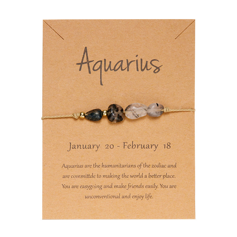 12-Zodiac Braided Bracelet