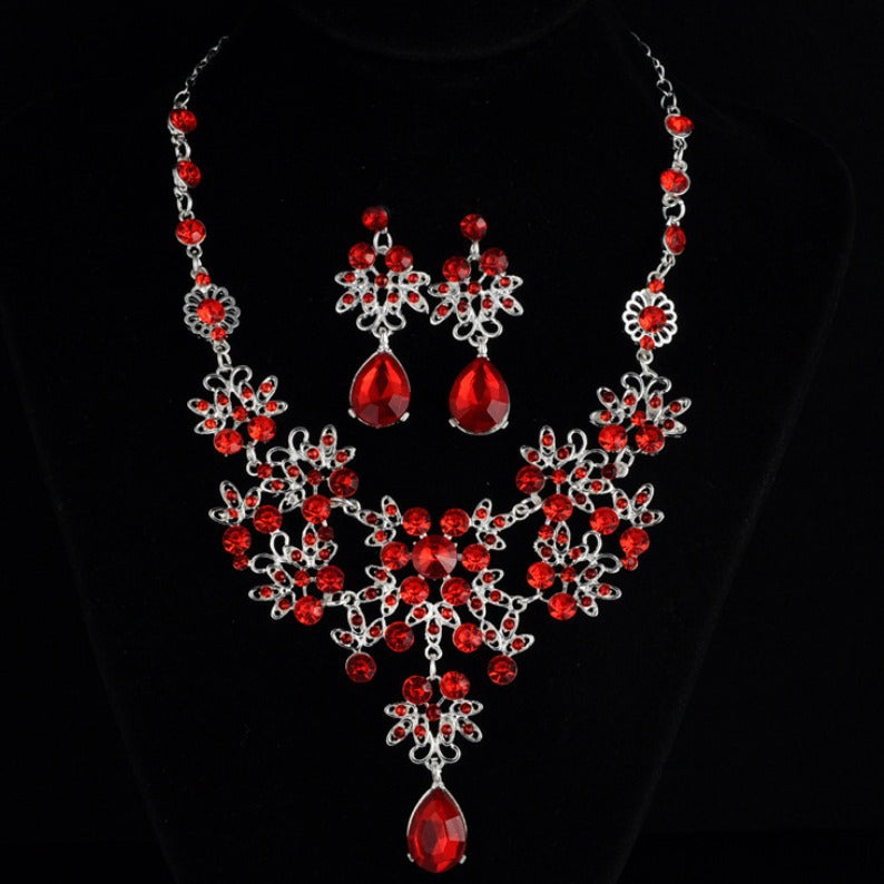 Butterfly Necklace Earrings Set