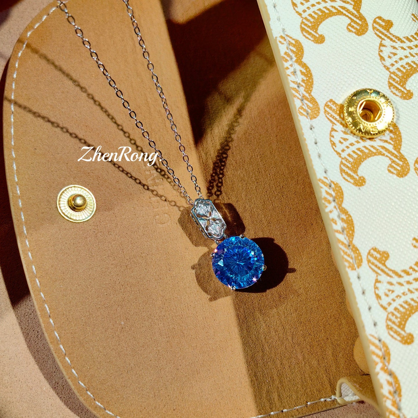 Colorful zircon ring