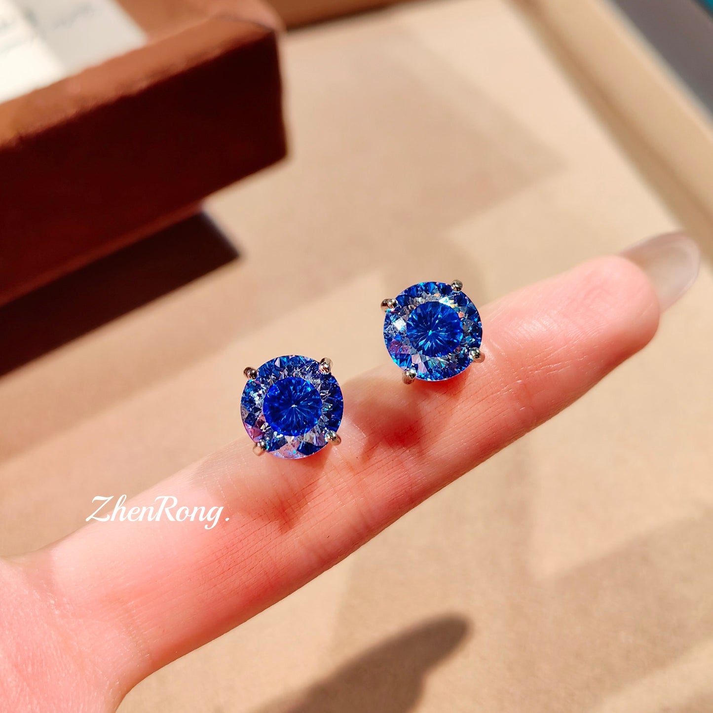 Colorful zircon ring