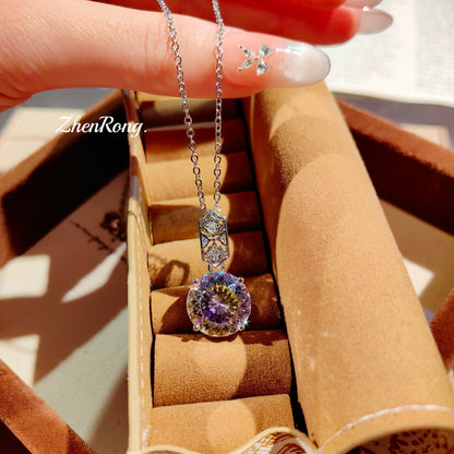 Colorful zircon ring