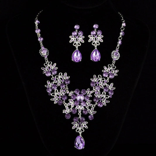 Butterfly Necklace Earrings Set